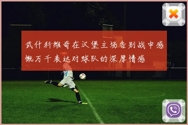 武什科维奇在汉堡主场告别战中感慨万千表达对球队的深厚情感